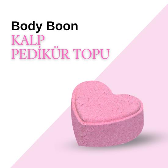 Body boon Pedikür Nem Topu Kalp  50 gr - Pembe Düşler